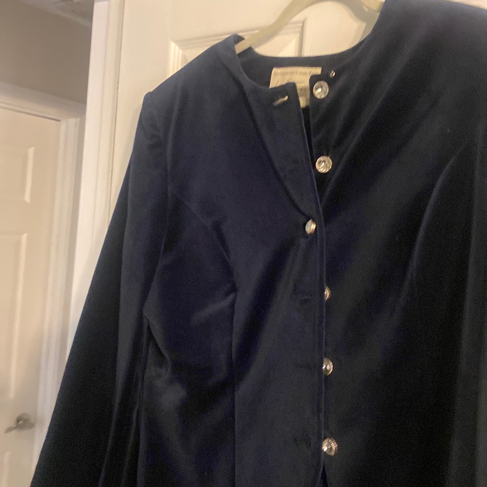 Lord and Taylor Navy Suede jacket